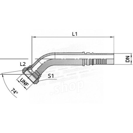 DKJ-451078-DN10-7-8-UNF-COLOS-CSO-CSATLAKOZO-45-OS-KIVITELBEN