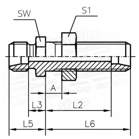 TN102-20S-M30X2-M30X2-EGYENES-VAGOGYURUS-OSSZEKOTO-CSAVARZAT
