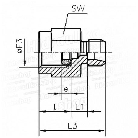 1/4" M12x1,5 06L EGYENES CSŐCSAVARZAT MANOMÉTERHEZ